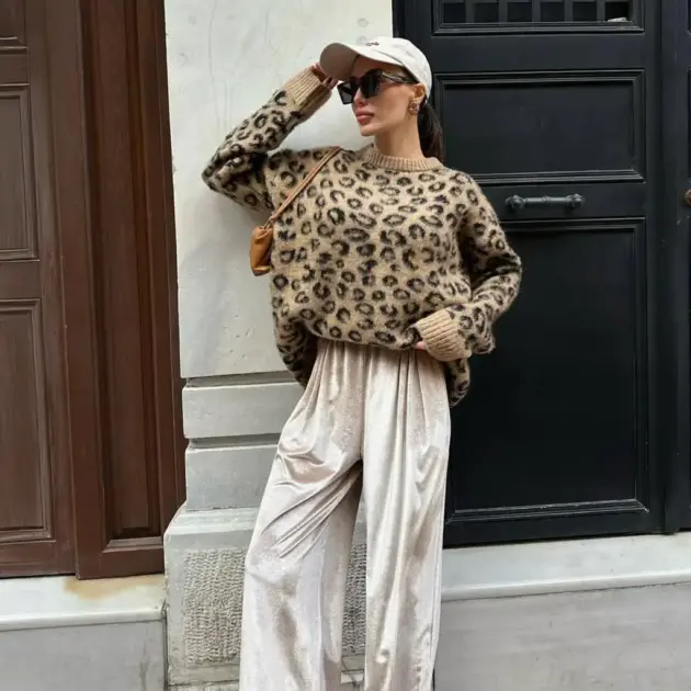 Kazak Leopar Desenli
